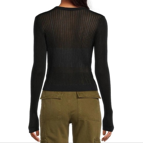 Free People H2O Crew Pullover /Black - Picture 5 of 10